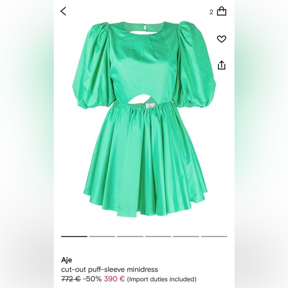 Aje puff sleeve dress - Picture 1 of 1